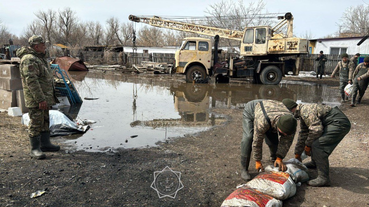 Село Колутон Акмолинской области затопило