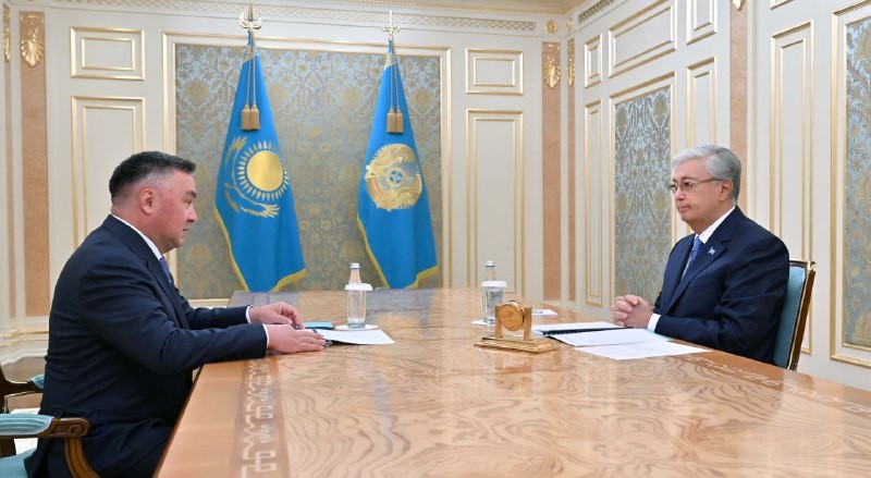 Президент принял председателя Верховного суда Асламбека Мергалиева.