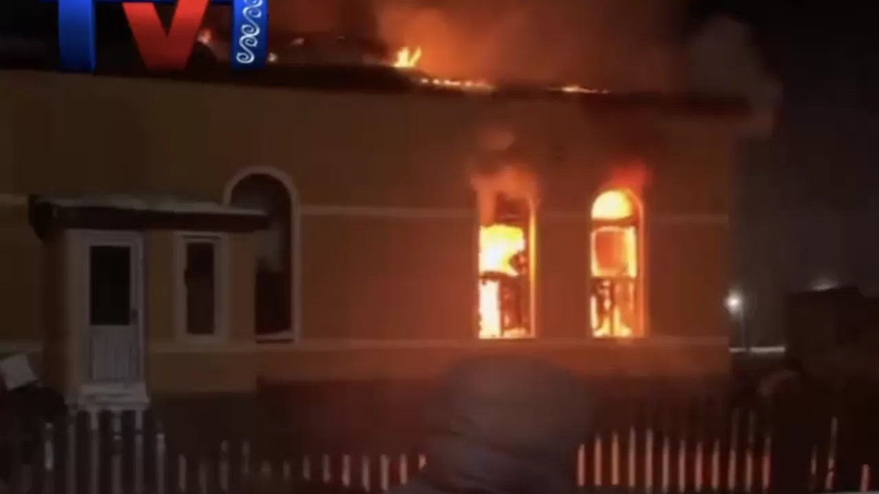 В Карагандинской области сгорела сельская мечеть