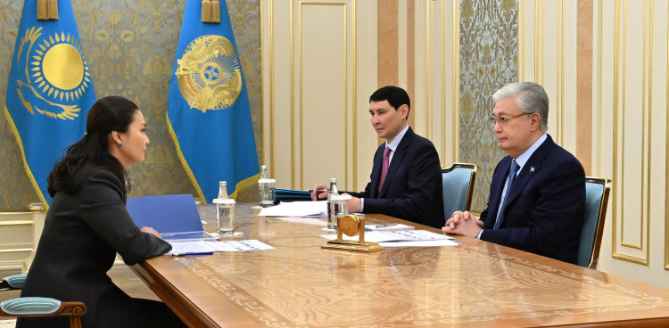 Президент принял председателя правления АО «Казпочта» Асель Жанасову