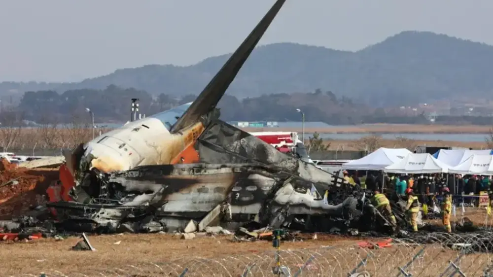 Данные извлечены из бортовых самописцев самолета, потерпевшего крушение в Южной Корее