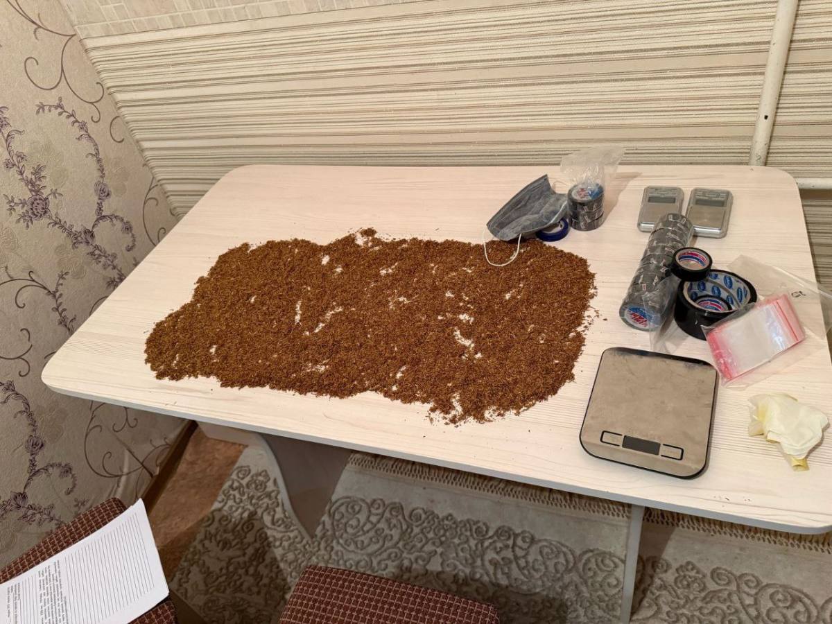 В Шымкенте задержан курьер с килограммом наркотиков