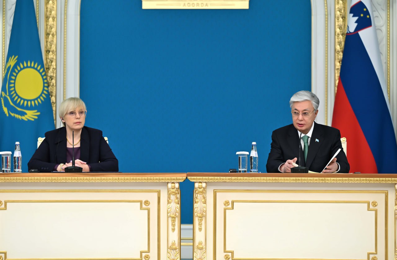 Президенты Казахстана и Словении приняли совместное заявление