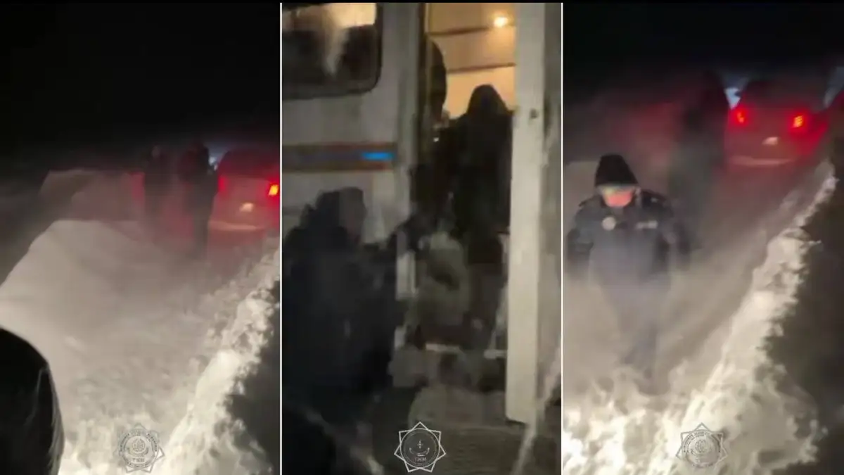 В Улытауской области из снежного заноса спасены 11 человек