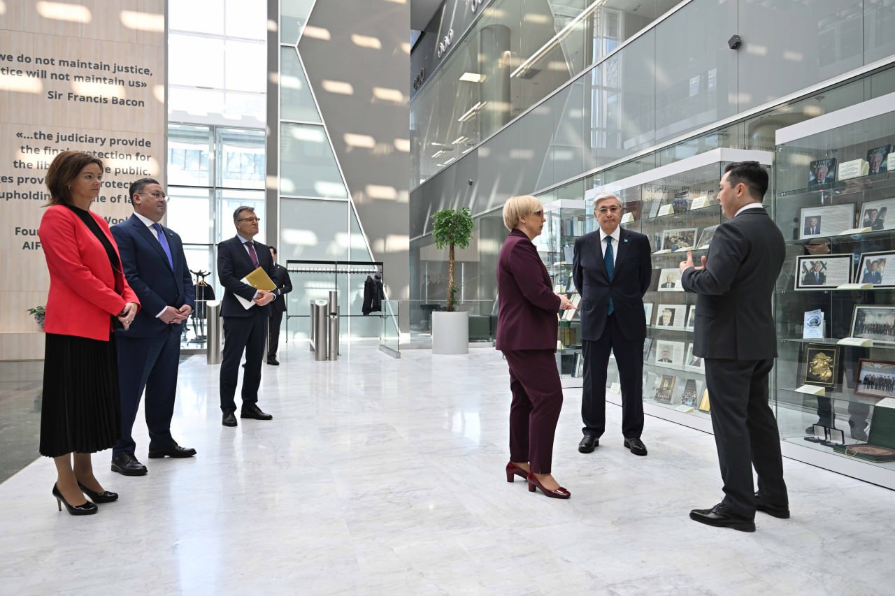 Президент Словении Наташа Пирц-Мусар посетила Международный финансовый центр Астана