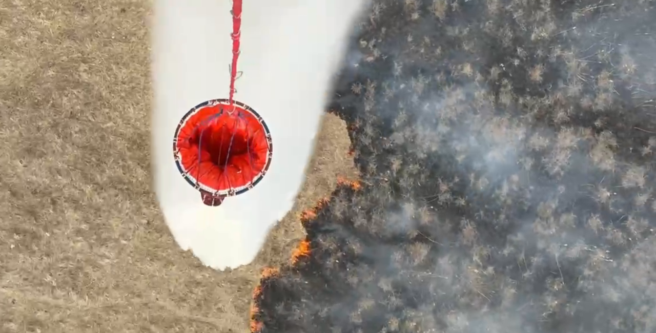 Пожар в степи ВКО: возгорание на площади 2000 га локализовано