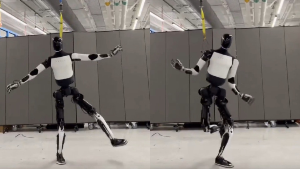 Илон Маск показал момент, когда робот Optimus в человеческом обличье танцевал