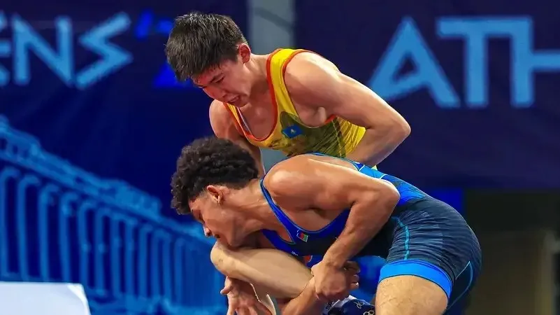 Динмухамед Касымбек принес Казахстану первую медаль по вольной борьбе