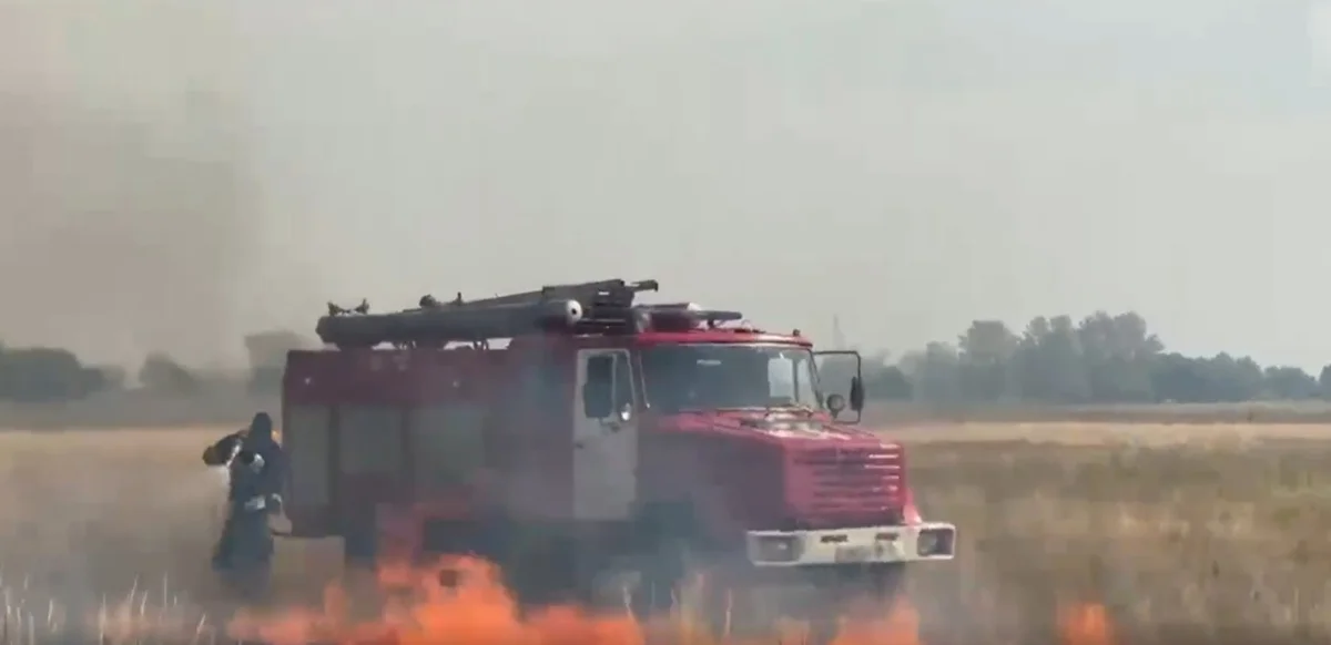 Степной пожар в Костанайской области полностью потушен