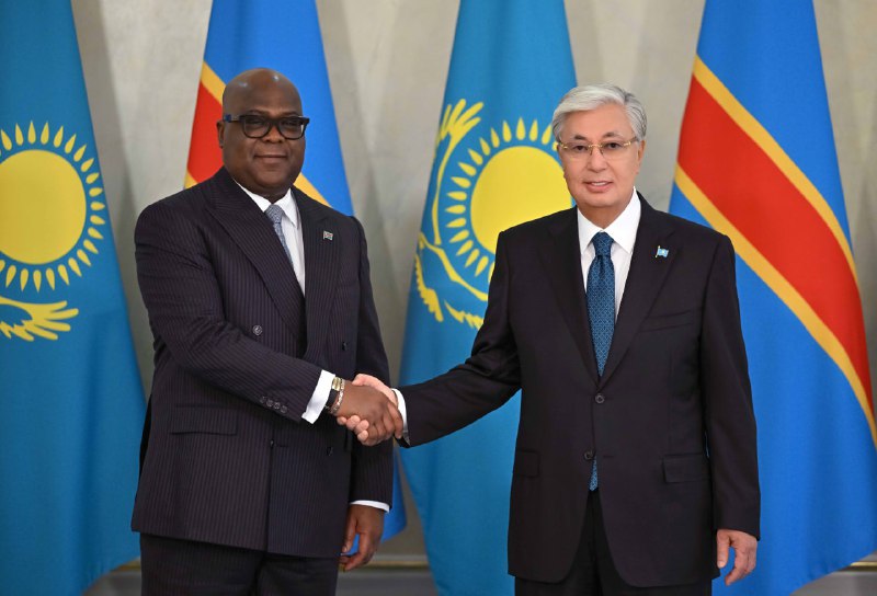 Президенты Казахстана и Демократической Республики Конго провели переговоры в расширенном составе.