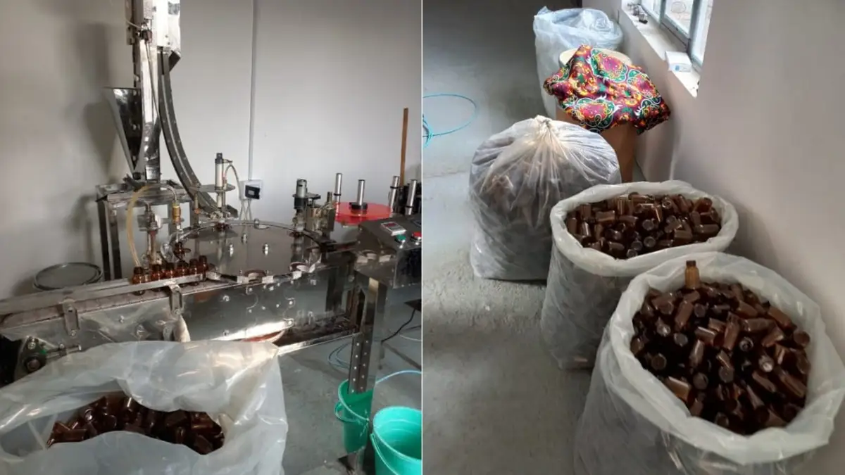 В Жамбыле задержана организованная преступная группа, занимавшаяся незаконным производством этилового спирта.