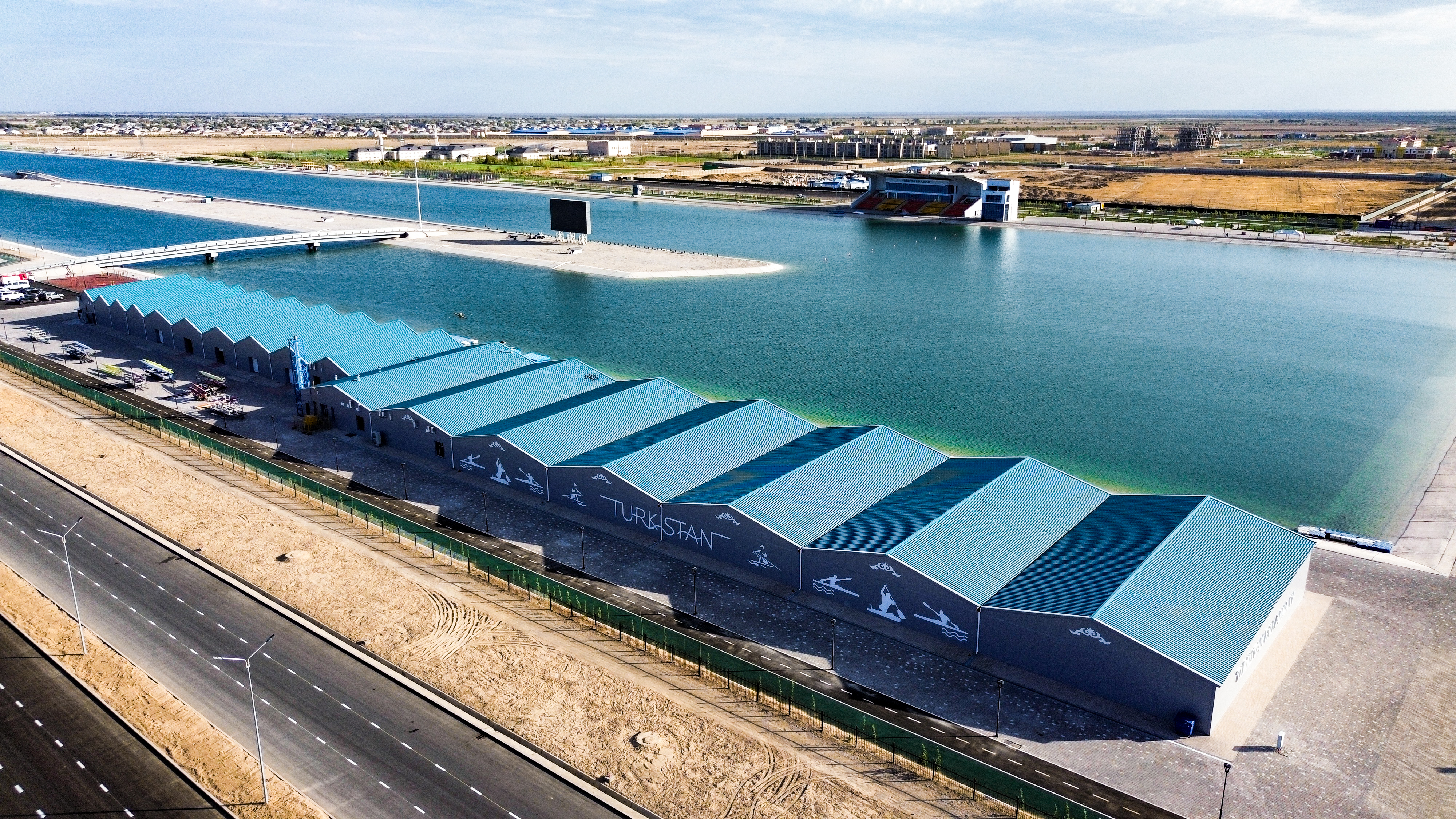 В Туркестане появился новый гребной канал для Олимпиады. BI Group завершила строительство уникального объекта.