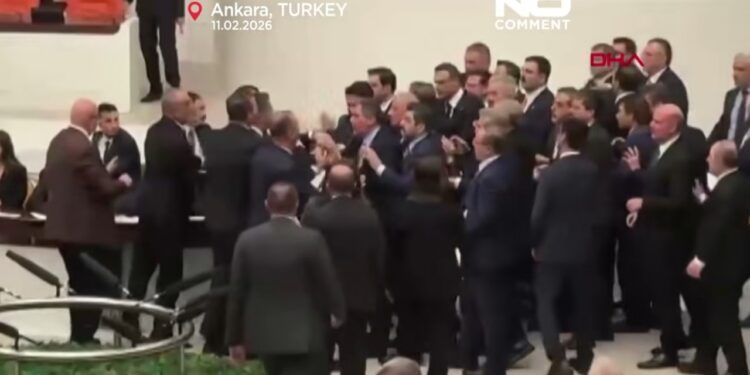 В парламенте Турции произошла массовая драка из-за нового министра