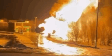 В городе Актобе произошел взрыв на автозаправочной станции